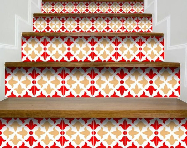 7" X 7" Roja Hola  Removable Peel and Stick Tiles N270-400408