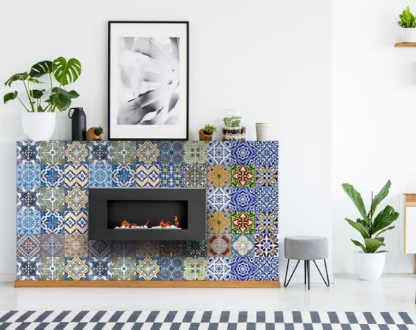 6" X 6" Randy Mutli Mosaic Peel and Stick Tiles N270-400357