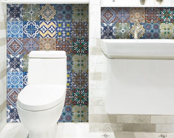 6" X 6" Randy Mutli Mosaic Peel and Stick Tiles N270-400357