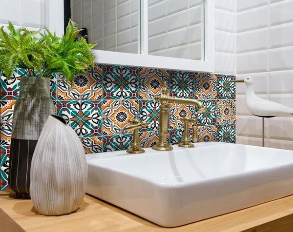 6" X 6" Terra Agra Peel And Stick Removable Tiles N270-400097