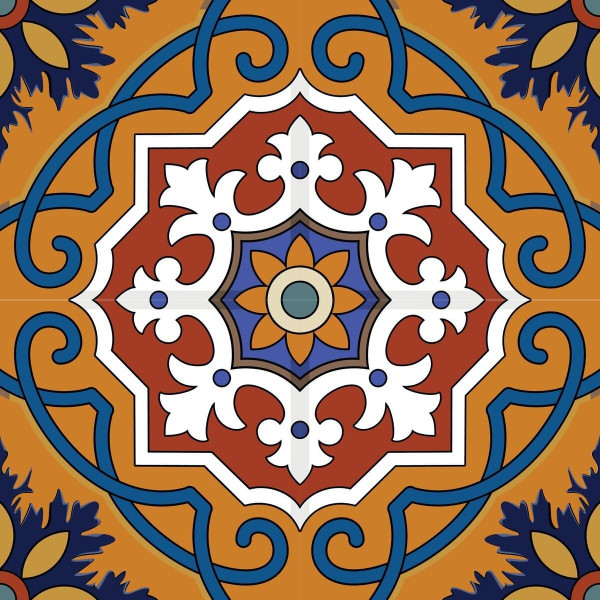 4" X 4" Old World Ole Peel and Stick Tiles N270-400000