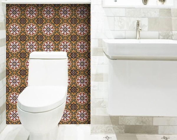 4" X 4" Old World Ole Peel and Stick Tiles N270-400000
