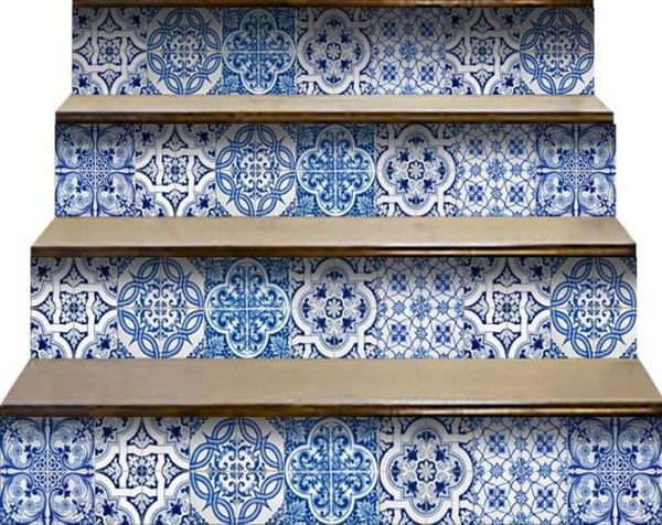 5" X 5" Bluebell Lina Removable Peel and Stick Tiles N270-400301