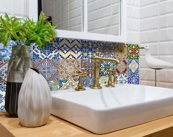4" X 4" Randy Mutli Mosaic Peel And Stick Tiles N270-400355