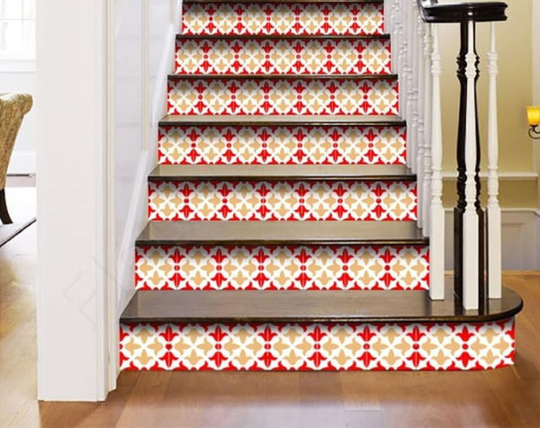 8" X 8" Roja Hola  Removable Peel and Stick Tiles N270-400409