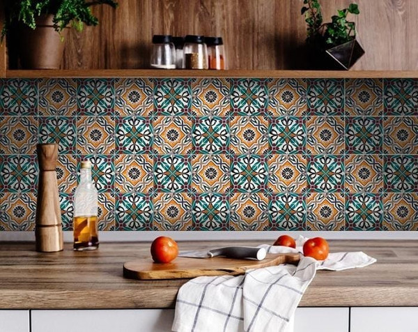 7" X 7" Terra Agra Peel And Stick Removable Tiles N270-400098