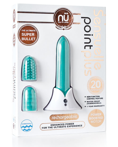 Nu Sensuelle Point Plus Rechargeable Bullet - Tiffany Blue X615-NOBT-W61TBL