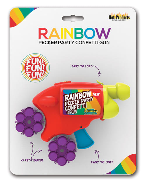 Rainbow Pecker Party Confetti Gun X615-HP3201