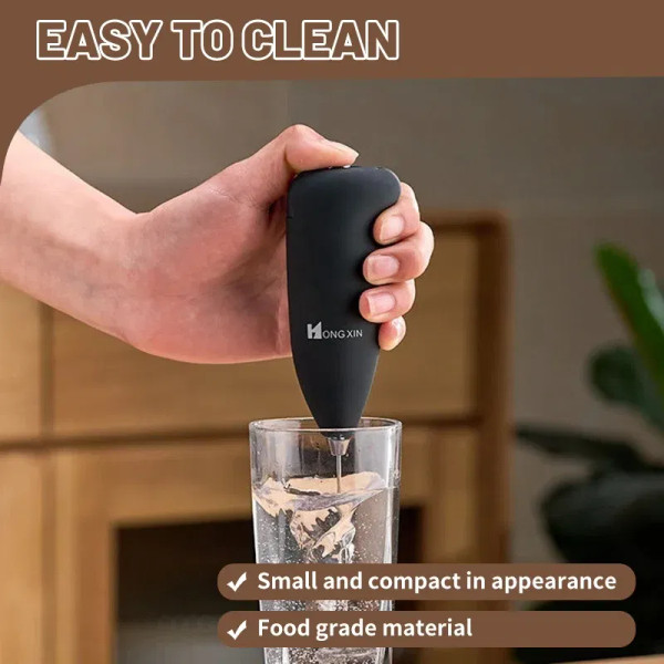 Color: Light Grey - New electric milk maker Home coffee Milk maker Foam Maker Handheld Mini blender F640-12000033477440762