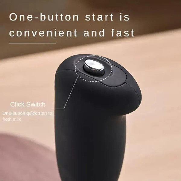 Color: Light Grey - Electric Milk Frother Handheld Mixer Coffee Foamer Egg Beater Cappuccino Stirre F640-12000033477702074
