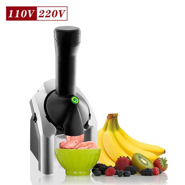 200w Home Ice Cream Maker Fruit Soft Serve Maker Energy-Saving Electronic Ice Cream Machine Silver  K484-FQZHE_19WMZUIX