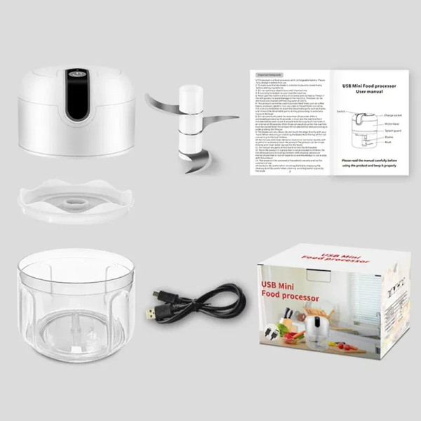 Color: WHITE, Ships From: CHINA - Multifunctional Cooking Machine Automatic Meat Grinder Baby Suppl F640-12000044321957379