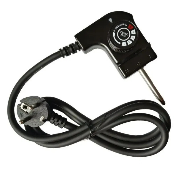 Color: Yellow, Plug Type: EU - 110V 220V 1.5M Power Cable/5 Gear Temperature Control Switch/Coupler F640-12000037897229011