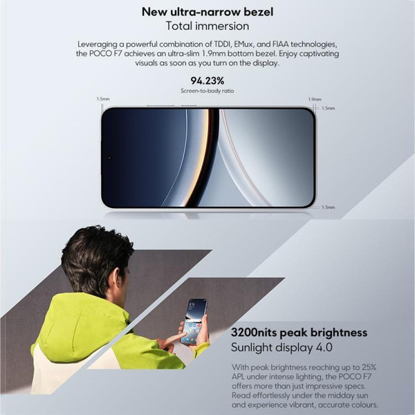[HK Warehouse] Xiaomi POCO F7 Global, 12GB+256GB, In-screen Fingerprint, 6.83 inch Xiaomi HyperOS 2 D783-MPH3012B