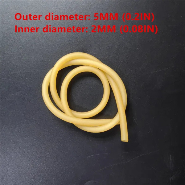 Color: Blue - Plain Colour Latex Slingshot Rubber Tube Hunting And Shooting High Elastic Accessorie F640-12000038657534772