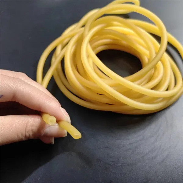 Color: Blue - Plain Colour Latex Slingshot Rubber Tube Hunting And Shooting High Elastic Accessorie F640-12000038657534772