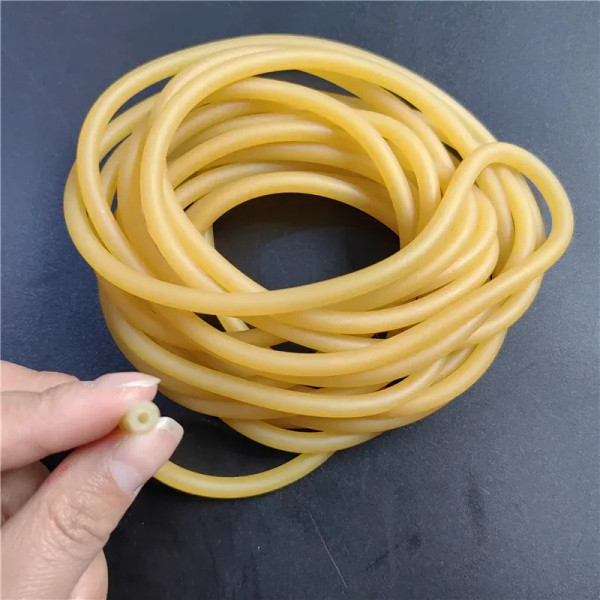 Color: Black - Plain Colour Latex Slingshot Rubber Tube Hunting And Shooting High Elastic Accessori F640-12000038657534770