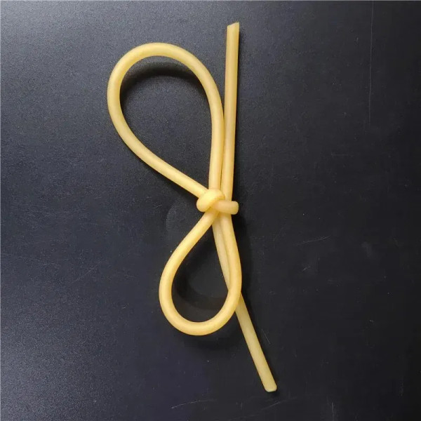 Color: Black - Plain Colour Latex Slingshot Rubber Tube Hunting And Shooting High Elastic Accessori F640-12000038657534770