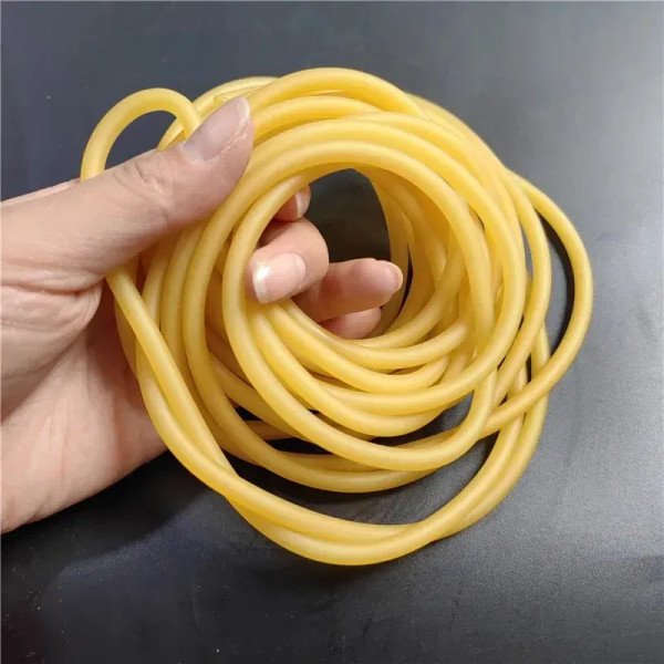 Color: Green - Plain Colour Latex Slingshot Rubber Tube Hunting And Shooting High Elastic Accessori F640-12000038657534771