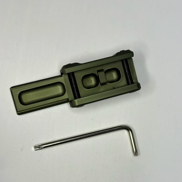 Color: Brown - Airsoft PTS CNC UN Machined 6000 Series Aluminium UNT1 T2 Tactical Fast Micro Riser  F640-12000038052081643