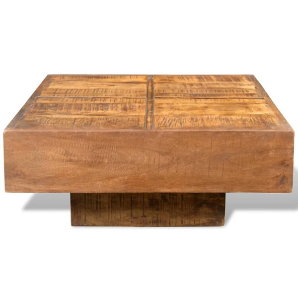 Coffee Table Brown Solid mango wood Small Durable Coffee Table A949-241132