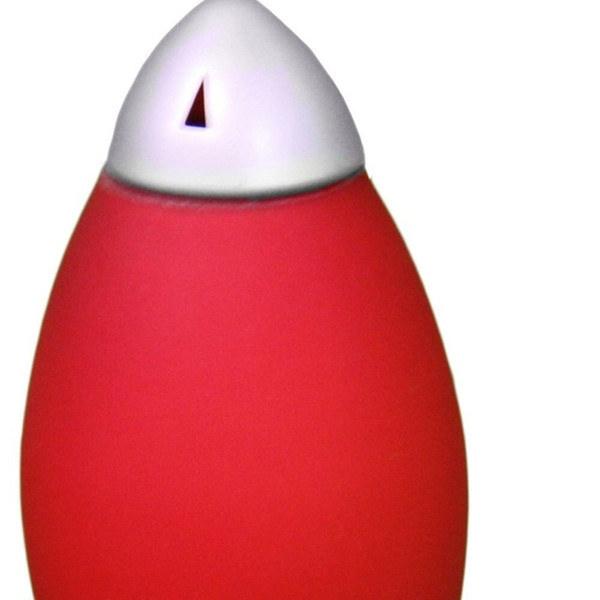 11" Red Acrylic Bedside Table Lamp With Red Shade N270-468696