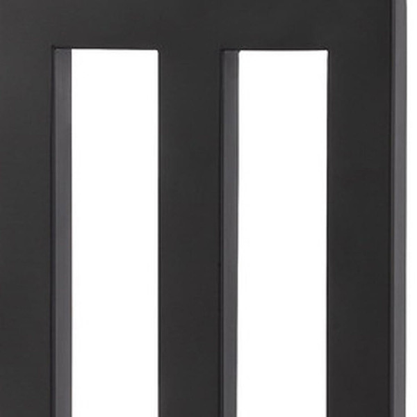 30" Black Metal USB Table Lamp With White Shade N270-524766