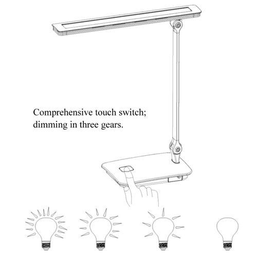 LED Table Lamp Dimmable Touch Switch Folding Desk Lamp Q280-LEDDL3499
