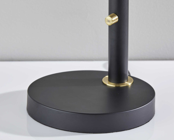 Brass Cinch Black Metal Adjustable Desk Lamp N270-372896