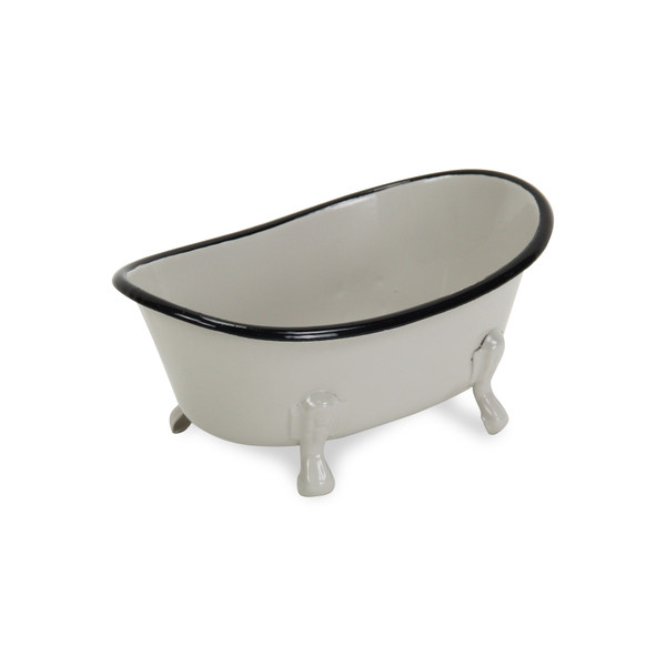 Petite Light Gray Bathtub Decor Piece N270-399647