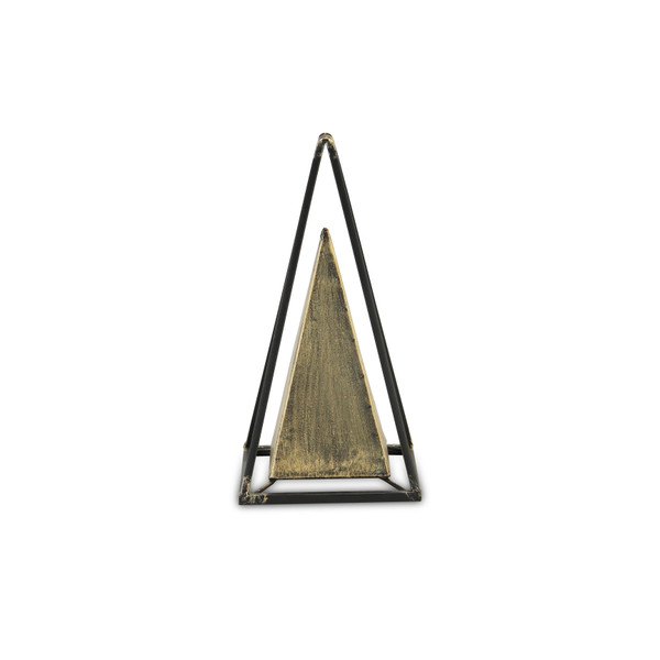 Narrow Metal Triangular Decorative Sculpture N270-399635