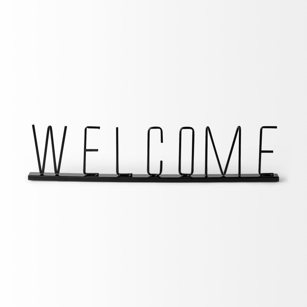 Black Metal Welcome Sign N270-392497
