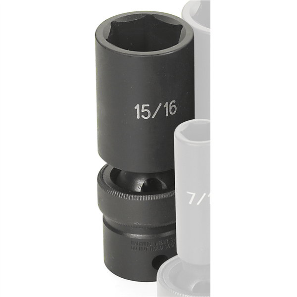 Grey Pneumatic SOC 15/16 1/2D IMP UNIV 6PT DP BLK T398-GRE2030UD
