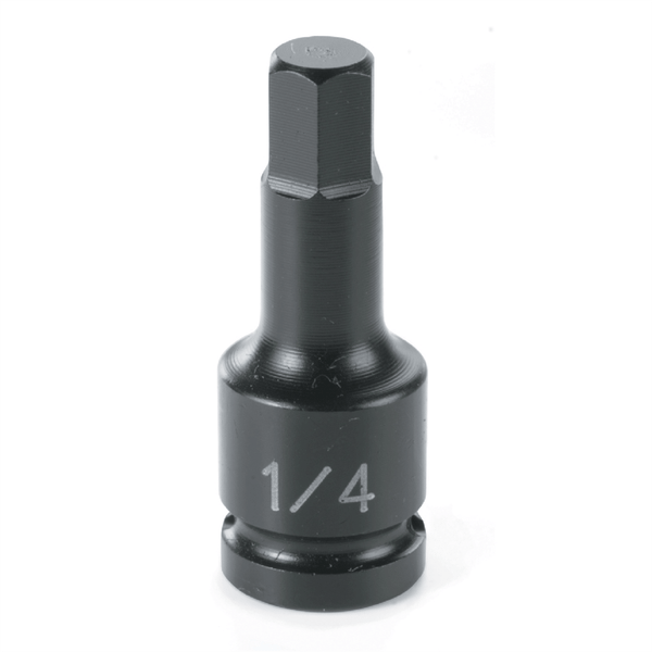 Grey Pneumatic SOC 5MM 1/4D IMP HEX MALE BLK T398-GRE9905M