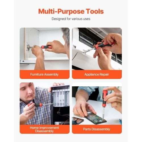 Screwdriver Set, 13 in 1 Magnetic Multi Bit Mini Nut Driver Set, Phillips, Flat Head, Torx, Square  E415-THXSBSNLSDDGF0DJI001V0