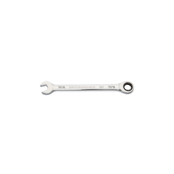 GearWrench 11/16 Inch 90-Tooth 12 Point Ratcheting Combination Wrench T398-KDT86948