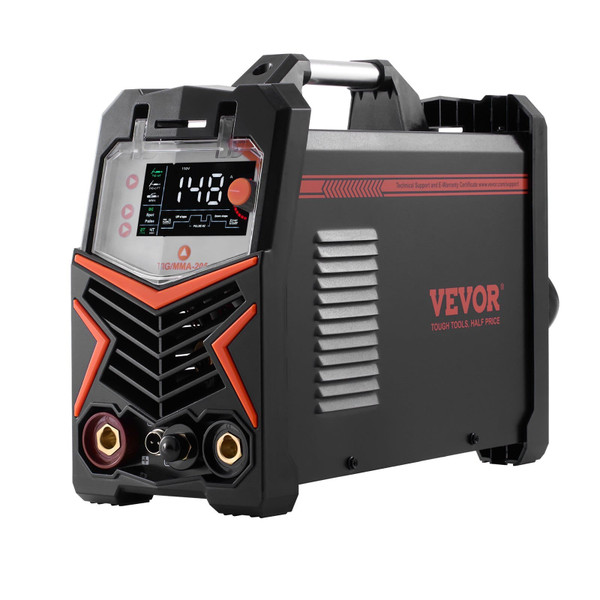 TIG Welder, 205A 3-In-1 Welding Machine (Large LED Display)- DC TIG/DC Pulse TIG/MMA(Stick), 110&22 E415-TIGHJ205ASHYNKSKKV5