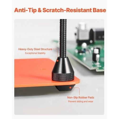 Magnetic Helping Hands Soldering Station, 4 Flexible Arms Third Hand Soldering Tool, with 3X LED Ma E415-FZSHJZ4GFZS4APD39001V9