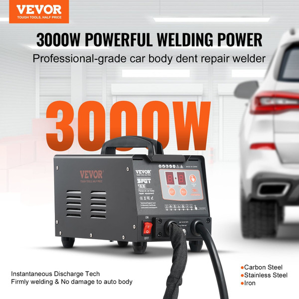 Stud Welder Dent Repair Kit, 220V 3KW Spot Welder Dent Puller with Auto/Manual Welding & 7 Versatil E415-LZHJ30KW7ZGNB45ZHV4