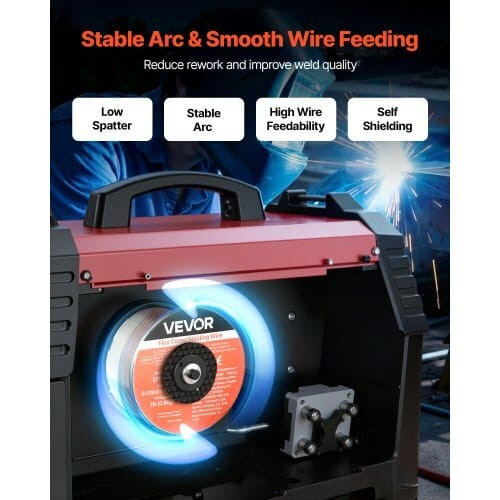 Flux Core MIG Welding Wire, E71T-11 0.03-inch 2 LBS, Gasless Mild Steel Welding Wire with Low Spatt E415-MIGHSYXHSE71S15QW001V0