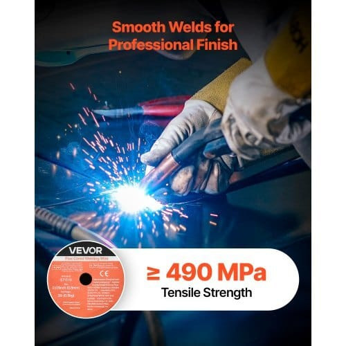 Flux Core MIG Welding Wire, E71T-11 0.03-inch 2 LBS, Gasless Mild Steel Welding Wire with Low Spatt E415-MIGHSYXHSE71S15QW001V0