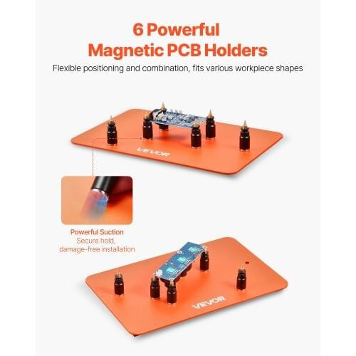 Magnetic Helping Hands Soldering Station, 2-In-1 Third Hand Soldering Tool - 3X LED Magnifying Lamp E415-FZSHJZ5GFZS66QYKI001V9