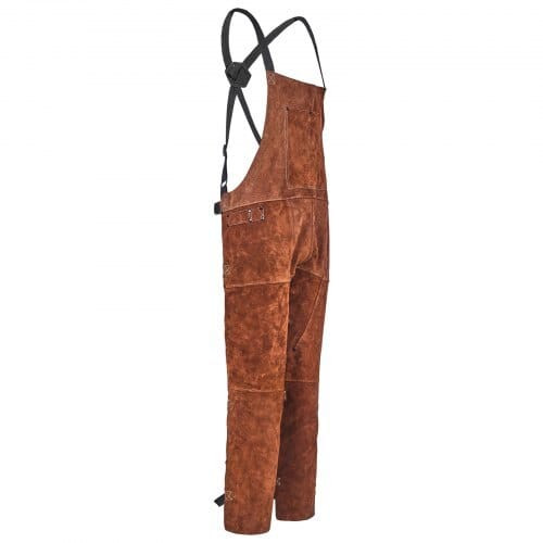 Leather Welding Apron Split Leg, Heavy Duty Cowhide Flame Resistant Welding Pants for Men Women, He E415-FTWQFTWQNPFRF0HUL001V0