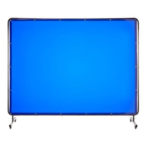 Welding Screen with Frame, 6 x 8 FT Welding Curtain Screen, Flame-Resistant Vinyl Safety Protection E415-DMPF1JZ68FTYFQJGS001V0