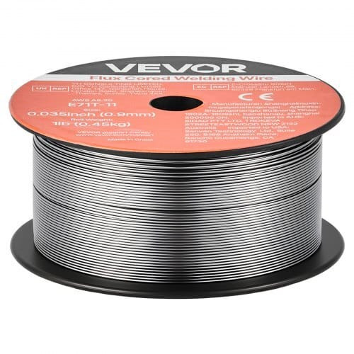 Flux Core MIG Welding Wire, E71T-11 0.035-inch 1 LBS, Gasless Mild Steel Welding Wire with Low Spat E415-MIGHSYXHSE71AWQRF001V0