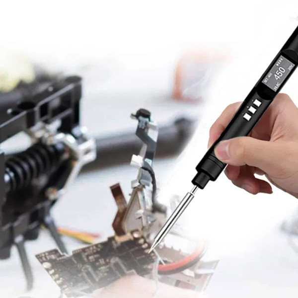 Color: Green, Ships From: CHINA - PTS200 Smart Electric Soldering Iron 100W Mini Portable Fast Heat F640-12000037886941816