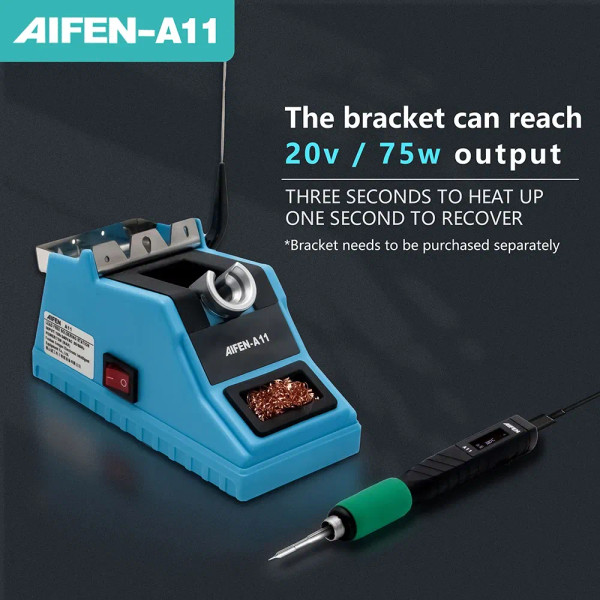 Color: Silver, Voltage: 110V, Ships From: CHINA - AIFEN A11 USB Soldering Station Charging Solderin F640-12000038507748846