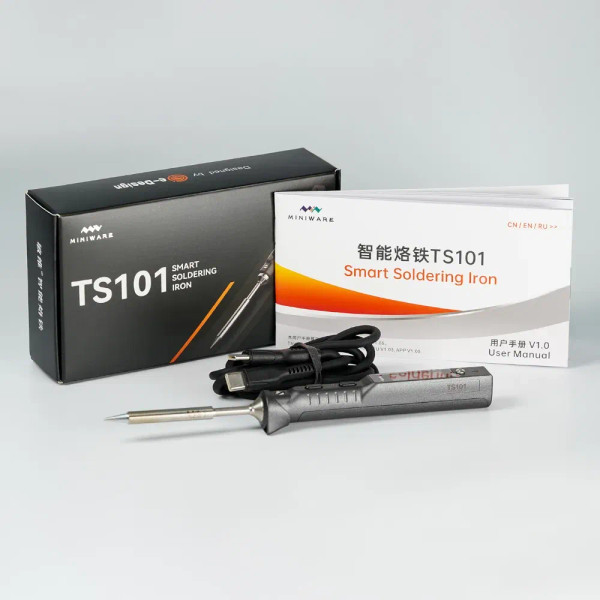 Color: Red - Original TS101 Soldering Iron Portable Adjustable Temperature Digital Solder Station T F640-12000035204116653