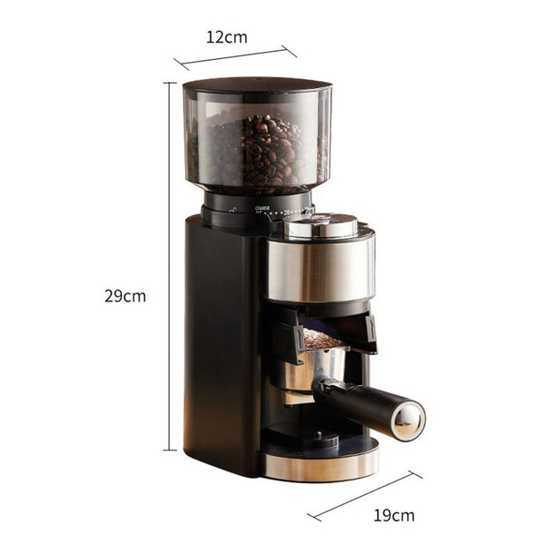 Electric Coffee Grinder 25 Levels Household Adjustable 250g Large Capacity Coffee Bean Grinder Mills K484-FQZIN_PFV1YACSZ