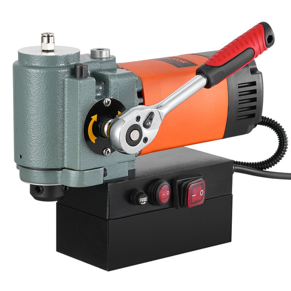 Magnetic Drill Press, 1300W Low Profile Mag Drill, Light Weight Portable Mag Drilling Machine with  E415-WSCLZ35MM00036YINV1